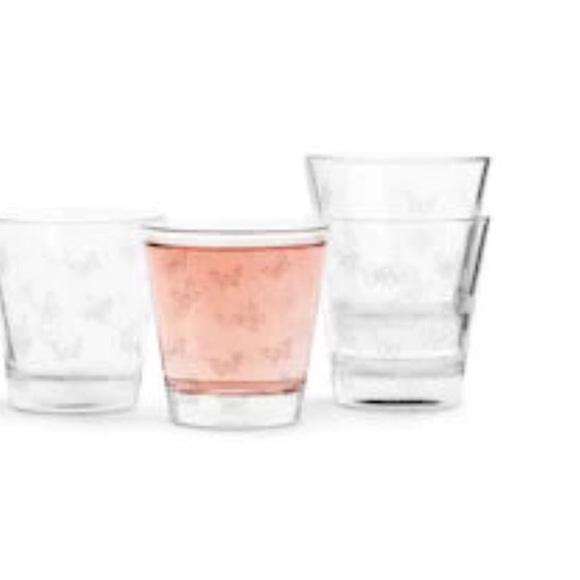 Brand New set of 4 Butterfly glasses - Picture 4 of 7